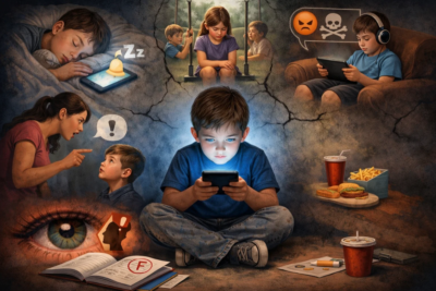 Como diminuir o vício do celular entre as crianças