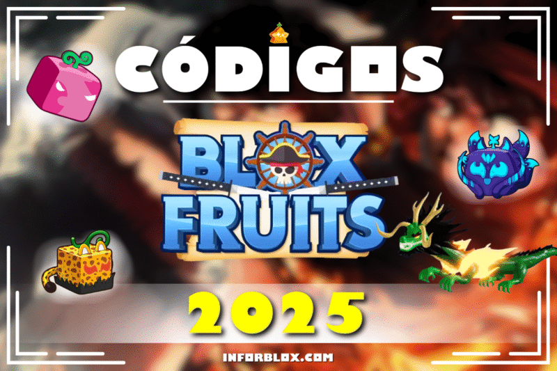 Blox Fruits códigos oficiais – Agosto 2025