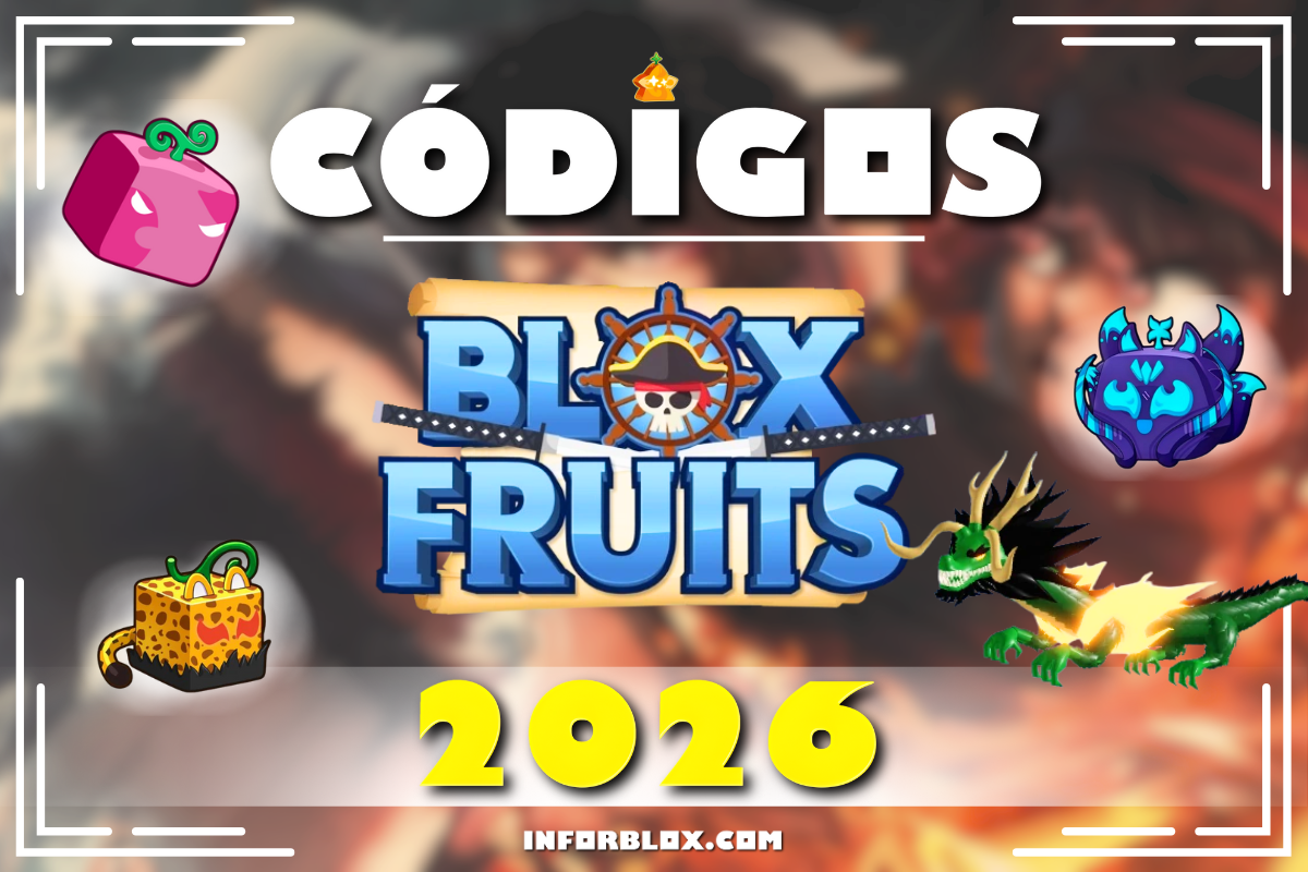 BLOX FRUITS: Códigos fevereiro 2026